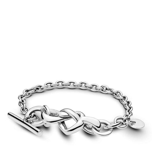 "PANDORA : Knotted Heart Sliding Bracelet -"