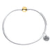 "Cape Cod • Lestage : Beaded Bangle in Sterling Silver with 14k Gold -"