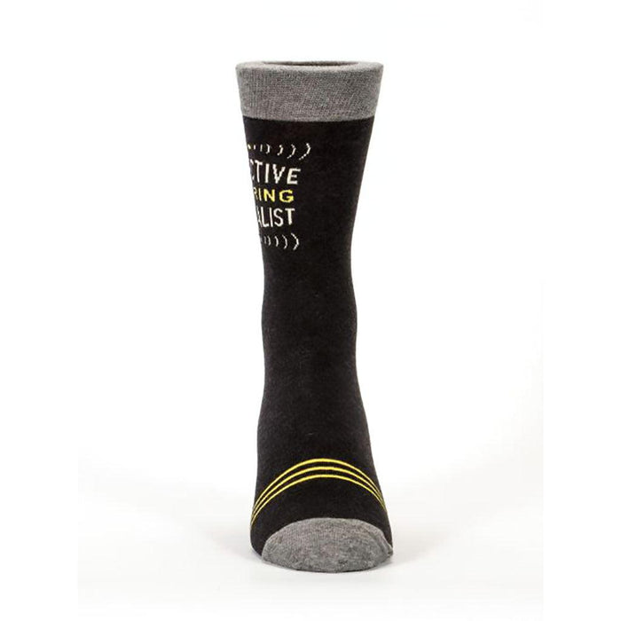 "Blue Q : Men's Crew Socks - \"Selective Hearing\" -"