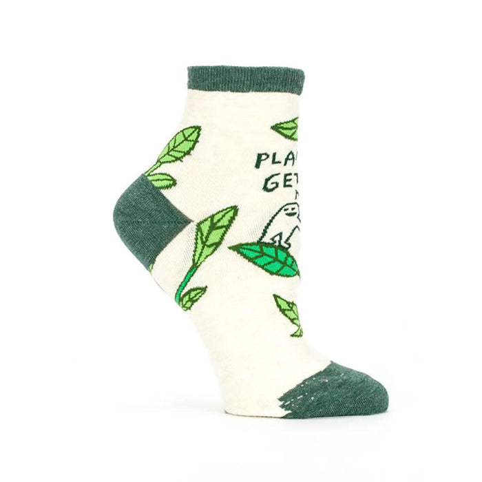 "Blue Q : Women's Ankle Socks - \"Plants Get Me\" - Annie's Hallmark"