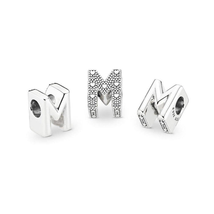 "PANDORA : MOMENTS Letter Charm - 'M' -"