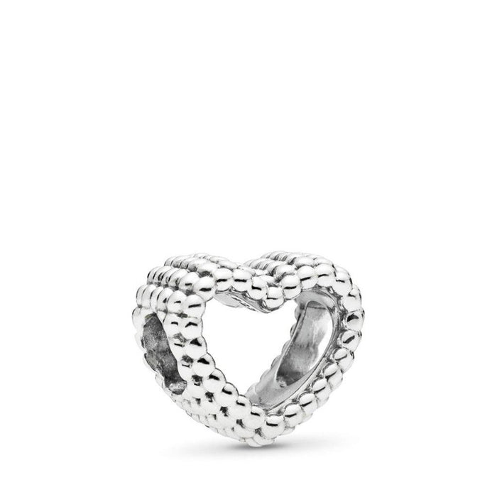 "PANDORA : MOMENTS Beaded Heart Charm - Annies Hallmark and Gretchens Hallmark, Sister Stores"