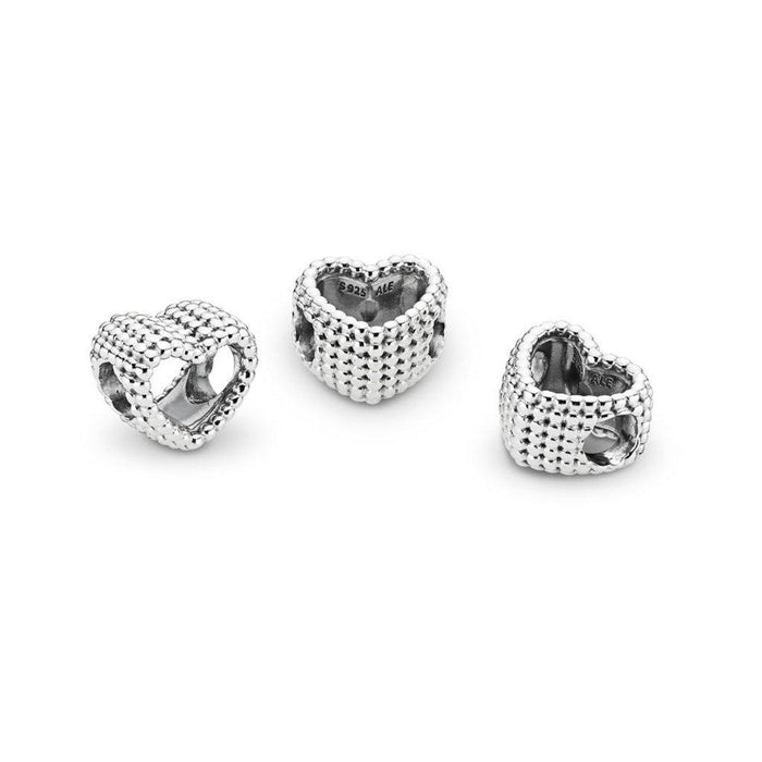 "PANDORA : MOMENTS Beaded Heart Charm - Annies Hallmark and Gretchens Hallmark, Sister Stores"