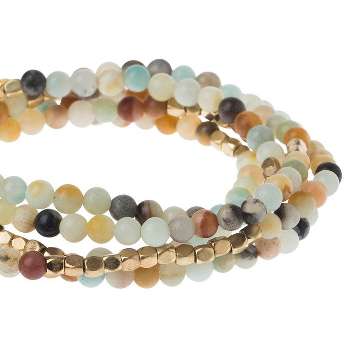 "Scout Curated Wears : Amazonite Stone Wrap - Stone of Courage -"