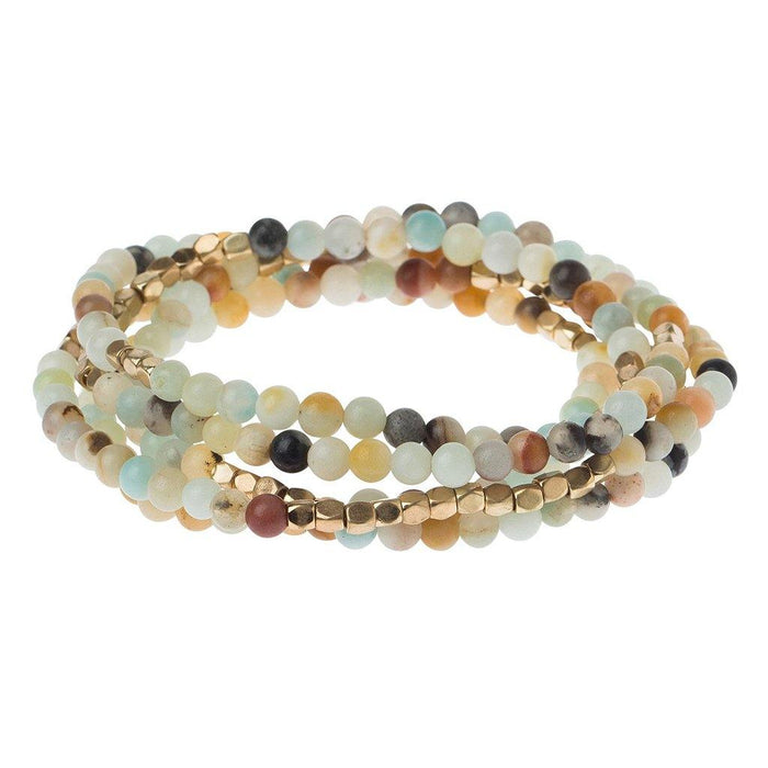 "Scout Curated Wears : Amazonite Stone Wrap - Stone of Courage -"