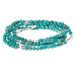 "Turquoise/Silver Stone Wrap - Stone of the Sky -"