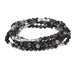 "Scout Curated Wears : Black Network Agate Stone Wrap - Stone of Inner Stability -"
