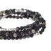 "Scout Curated Wears : Black Network Agate Stone Wrap - Stone of Inner Stability -"