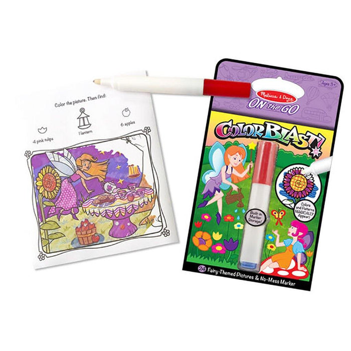 "Melissa & Doug : On the Go ColorBlast No-Mess Coloring Pad - Fairies -"
