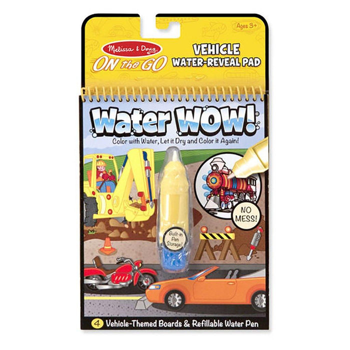"Melissa & Doug : Water Wow! Vehicles - On the Go Travel Activity -"