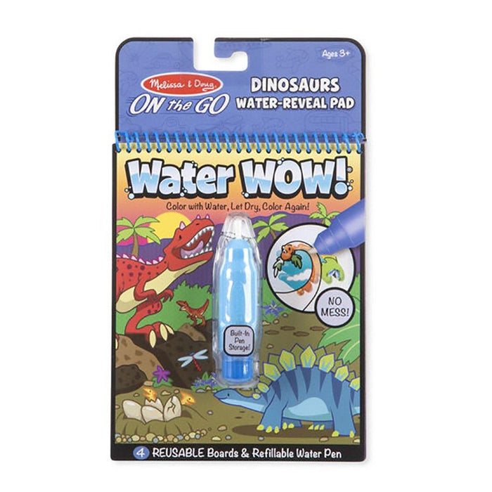"Melissa & Doug : Water Wow! Dinosaurs Water-Reveal Pad - On the Go Travel Activity -"