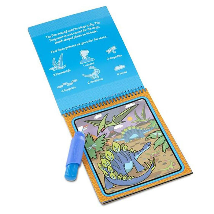 "Melissa & Doug : Water Wow! Dinosaurs Water-Reveal Pad - On the Go Travel Activity -"