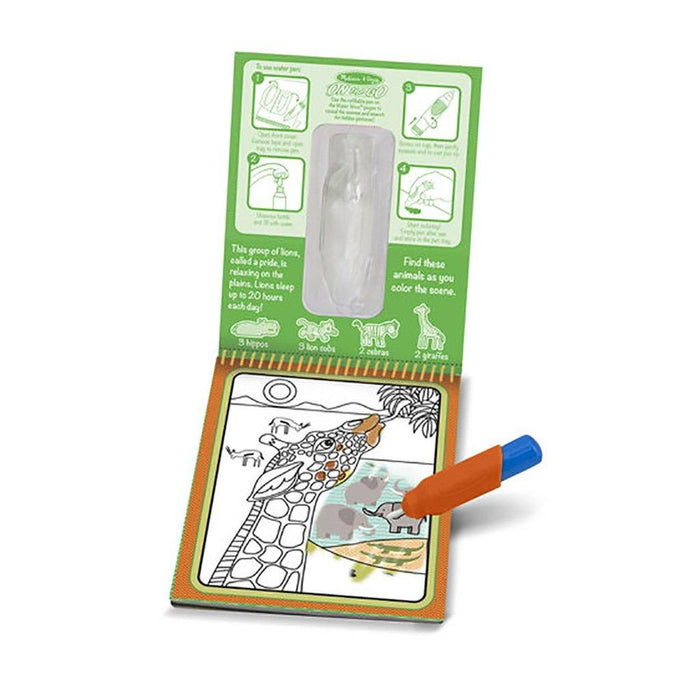 "Melissa & Doug : Water Wow! - Safari Water Reveal Pad - ON the GO Travel Activity -"