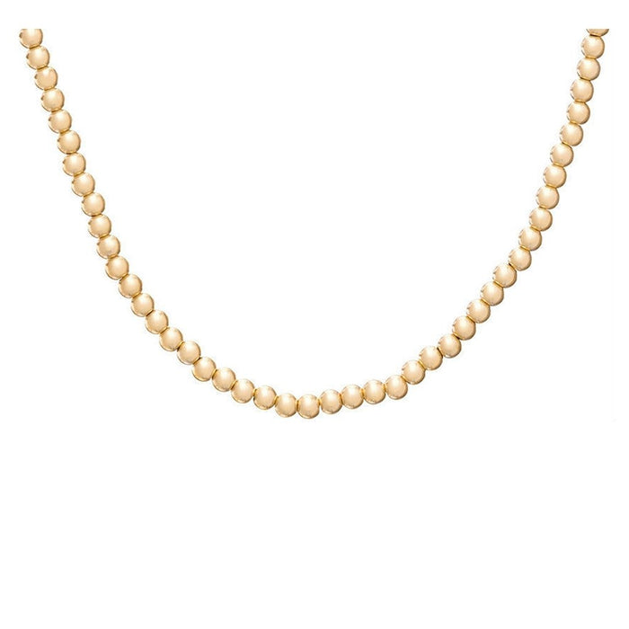 "enewton : Classic Gold 3mm Beaded Choker -"