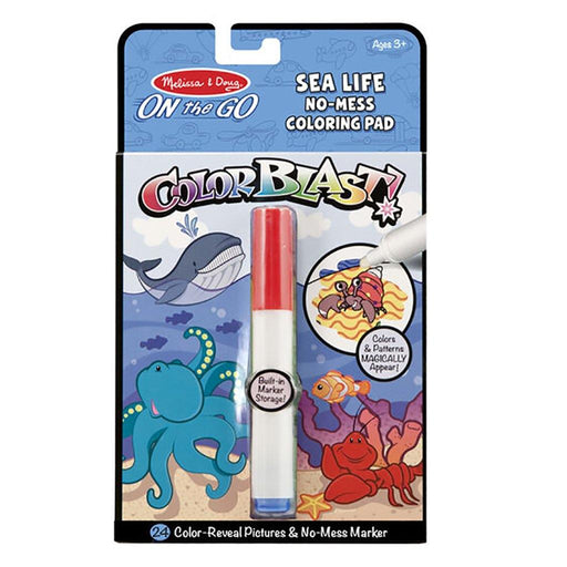 "Melissa & Doug : On the Go Colorblast No-Mess Coloring Pad - Sea Life -"