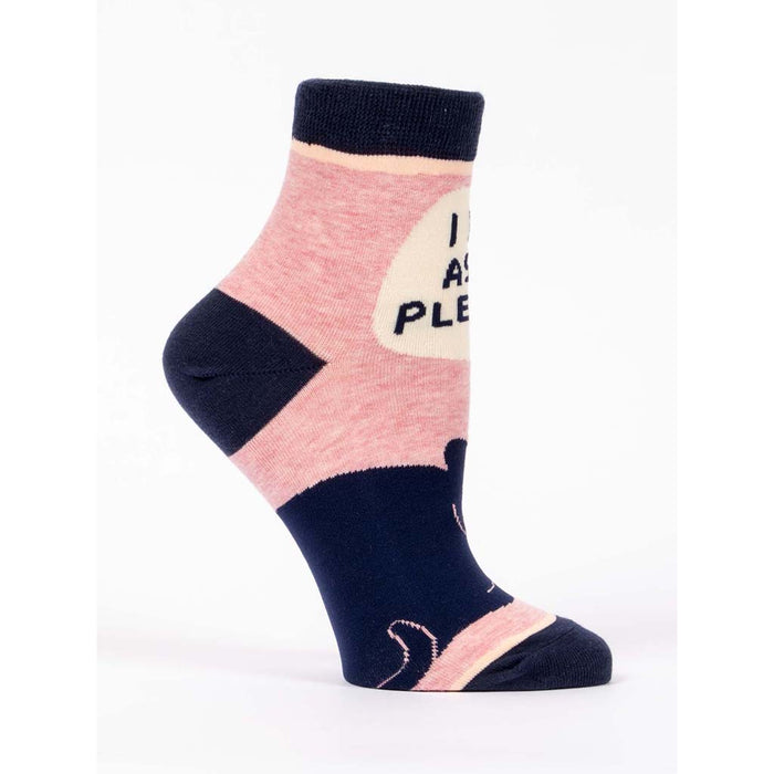 "Blue Q : Women's Ankle Socks - \"I Do As I Please\" - Annie's Hallmark"