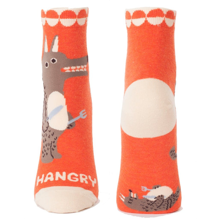 "Blue Q : Women's Ankle Socks - \"Hangry\" -"