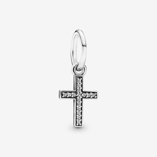 "PANDORA : Sparkling Cross Dangle Charm -"