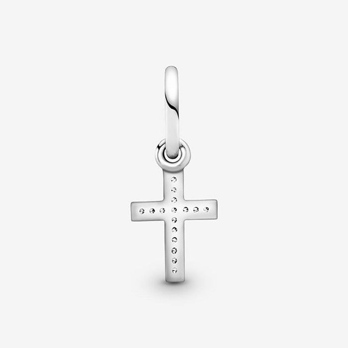 "PANDORA : Sparkling Cross Dangle Charm -"