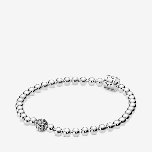 "PANDORA : Beads & Pavé Bracelet (3 Asstd Sizes) -"