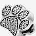 "PANDORA : Sparkling Paw Print Charm -"