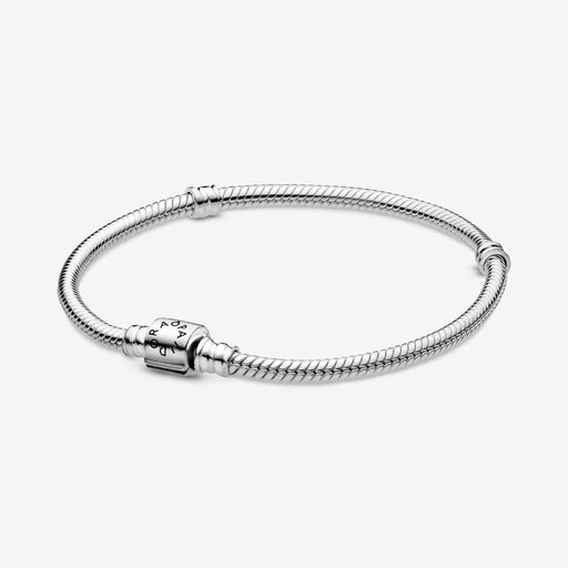 "PANDORA : Pandora Moments Barrel Clasp Snake Chain Bracelet -"