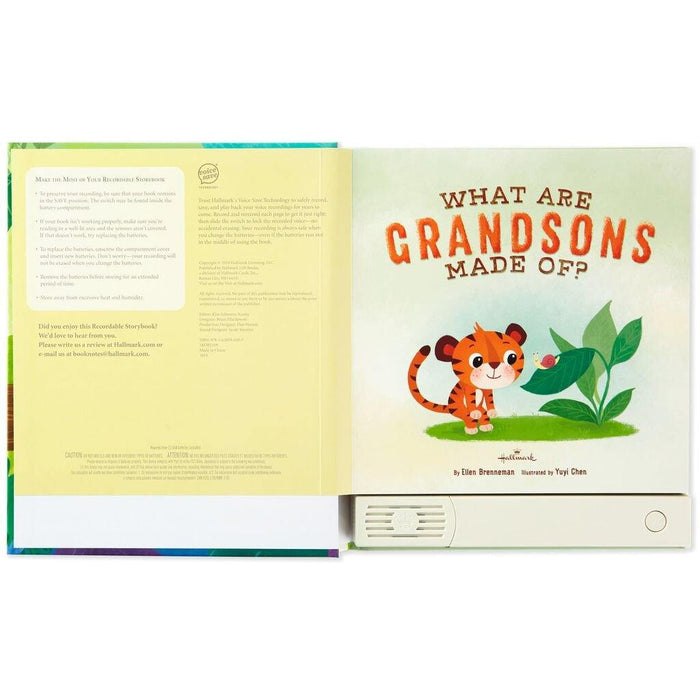 "Hallmark : What Are Grandsons Made Of? Recordable Storybook -"
