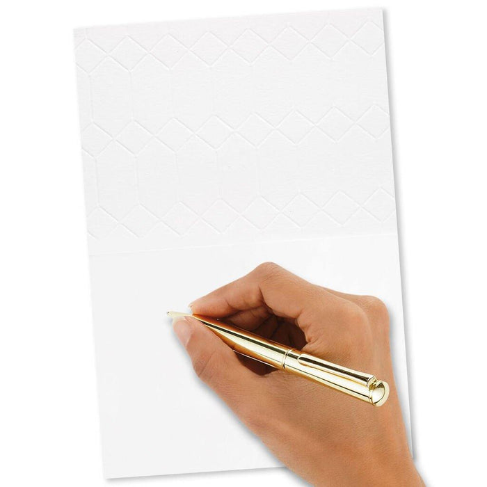 "Hallmark : Gold Butterfly on Pink Blank Note Cards, Box of 8 -"