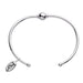 "Cape Cod • Lestage : Single Bead Cuff Bracelet in Sterling Silver -"