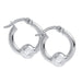 "Cape Cod • Lestage : Extra Small Beaded Hoop Earrings in Sterling Silver -"