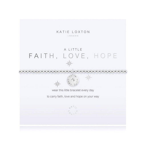 "Katie Loxton : A Little Faith Love Hope Bracelet -"