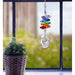 "Woodstock Chimes : Crystal Rainbow Cascade Suncatcher - Almond -"