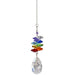 "Woodstock Chimes : Crystal Rainbow Cascade Suncatcher - Almond -"