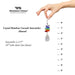 "Woodstock Chimes : Crystal Rainbow Cascade Suncatcher - Almond -"