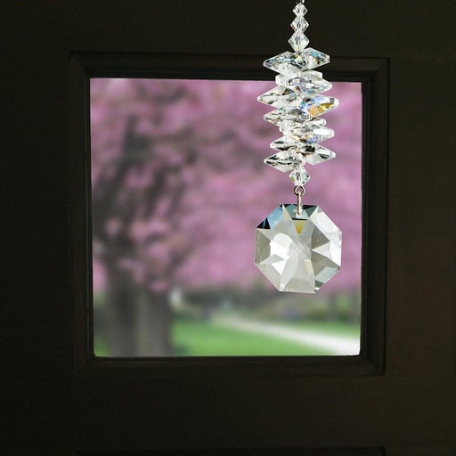"Woodstock Chimes : Crystal Ice Cascade Suncatcher - Octagon -"