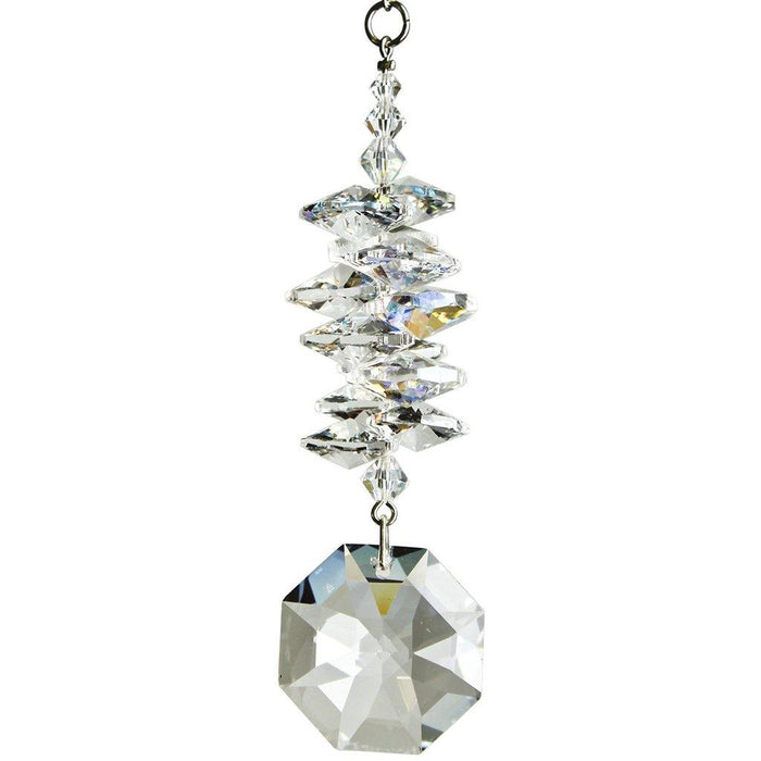 "Woodstock Chimes : Crystal Ice Cascade Suncatcher - Octagon -"