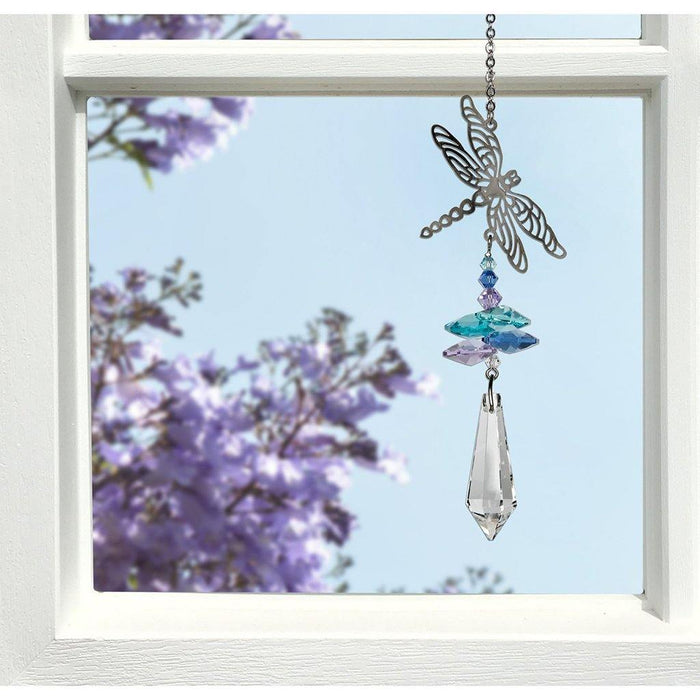 "Woodstock Chimes : Crystal Fantasy Suncatcher - Dragonfly -"