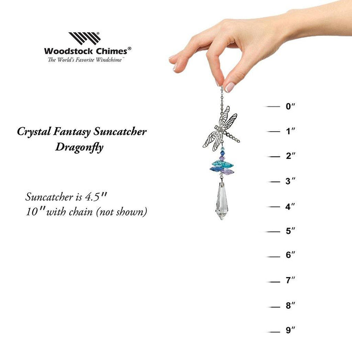 "Woodstock Chimes : Crystal Fantasy Suncatcher - Dragonfly -"