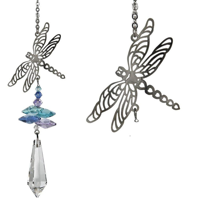 "Woodstock Chimes : Crystal Fantasy Suncatcher - Dragonfly -"