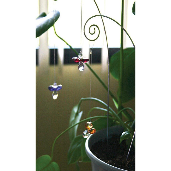 "Woodstock Chimes : Crystal Guardian Angel Suncatcher - Peridot (August) -"