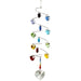 "Woodstock Chimes : Crystal Spiral Suncatcher with Rainbow Hearts -"