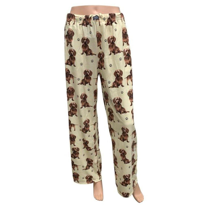 "Pet Lover Unisex Pajama Bottoms - Dachshunds -"