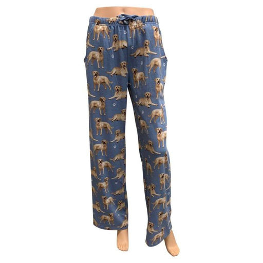"Pet Lover Unisex Pajama Bottoms - Yellow Labrador -"