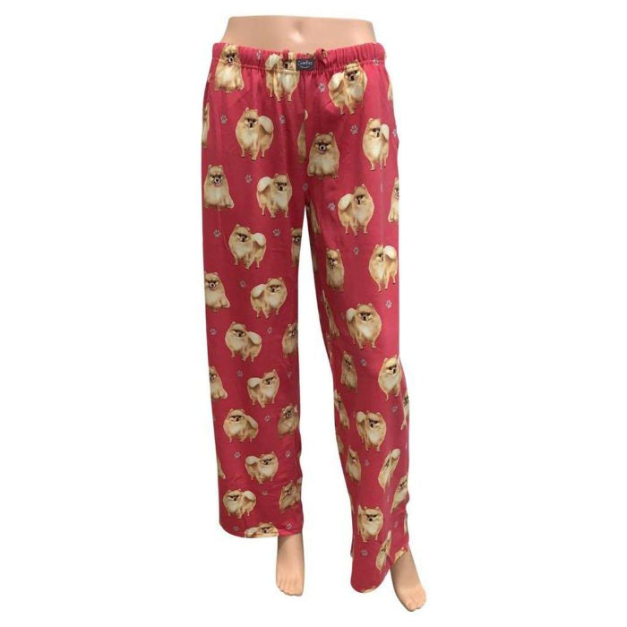 "Pet Lover Unisex Pajama Bottoms - Pomeranian -"