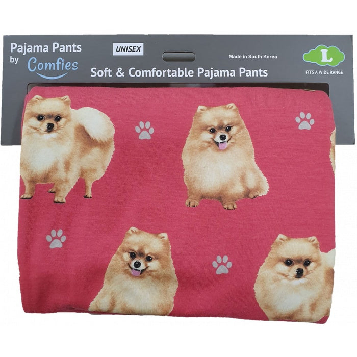 "Pet Lover Unisex Pajama Bottoms - Pomeranian -"