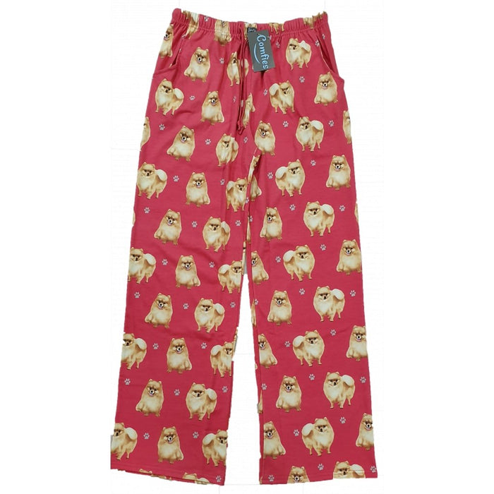 "Pet Lover Unisex Pajama Bottoms - Pomeranian -"