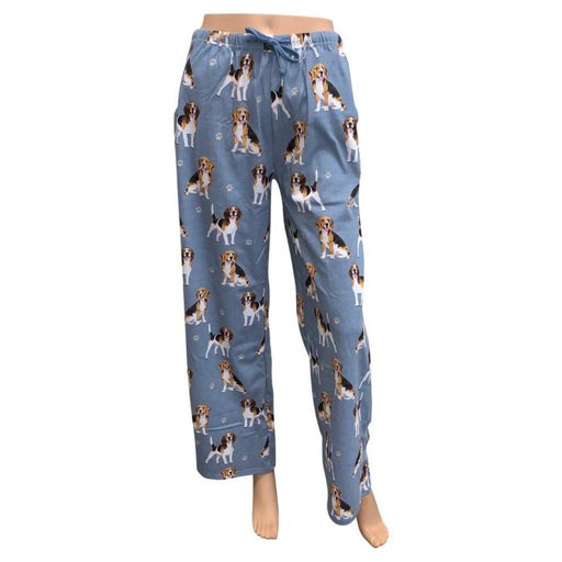 "Pet Lover Unisex Pajama Bottoms - Beagle -"