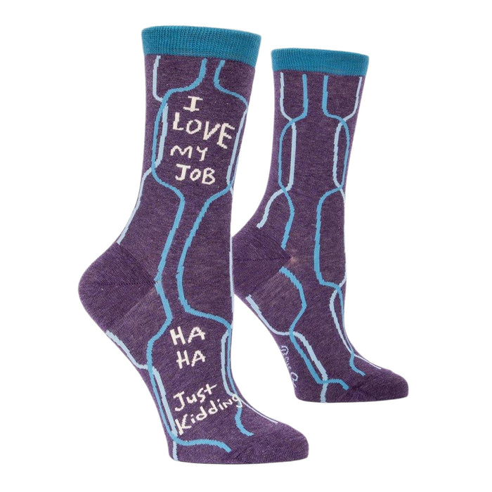"Blue Q : Women's Socks - \"I Love My Job\" - Annie's Hallmark"