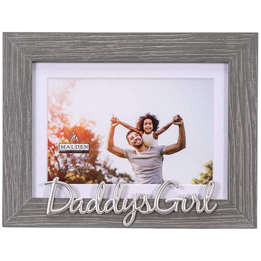 "Malden : 4 x 6 / 5 X 7 \"Daddy's Girl\" Expressions Picture Frame - Gray -"