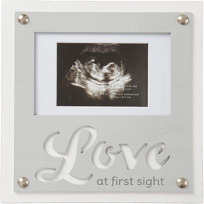 "Malden : 4\" X 6\" \"Love at first Sight\" Picture frame - White -"